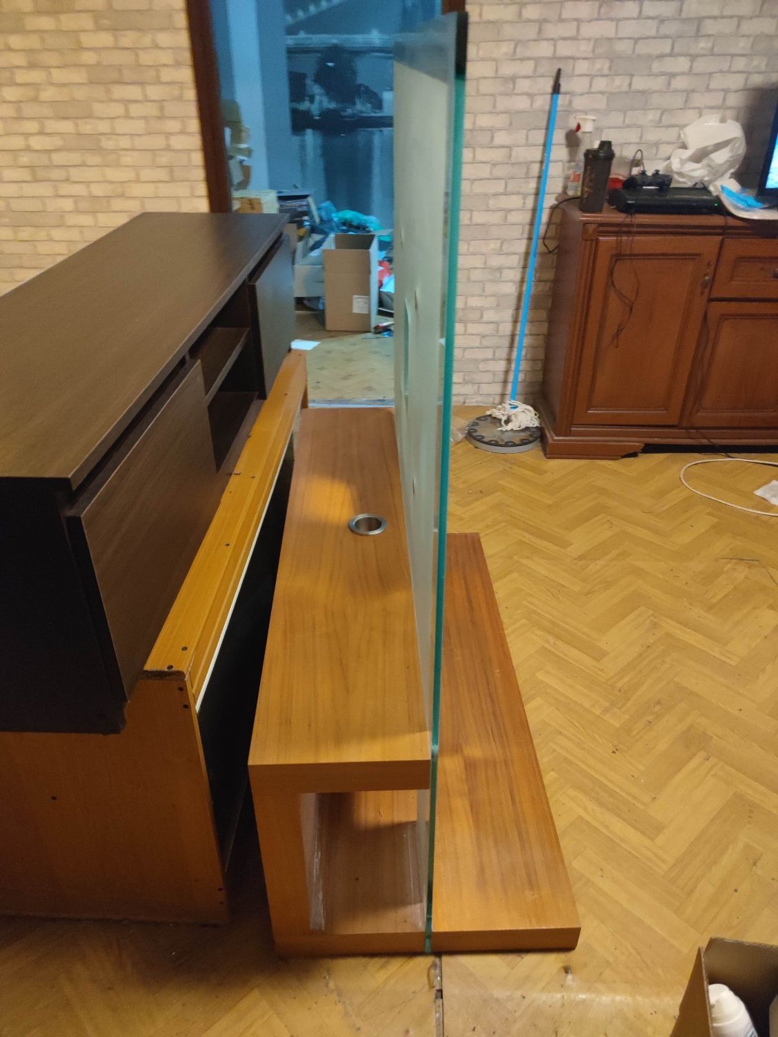 Mebel szafka RTV tv telewizor z forniru  solidna