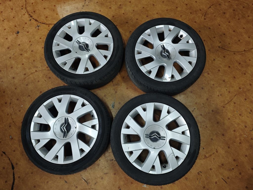 Koła citroen 17 oryginalne Felgi Opony Dekle Śruby 215/45r17 4x108