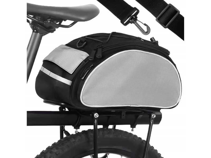 WYTRZYMAŁA Torba Rowerowa DUŻA Sakwa Kufer Na Bagażnik Ramę 10L