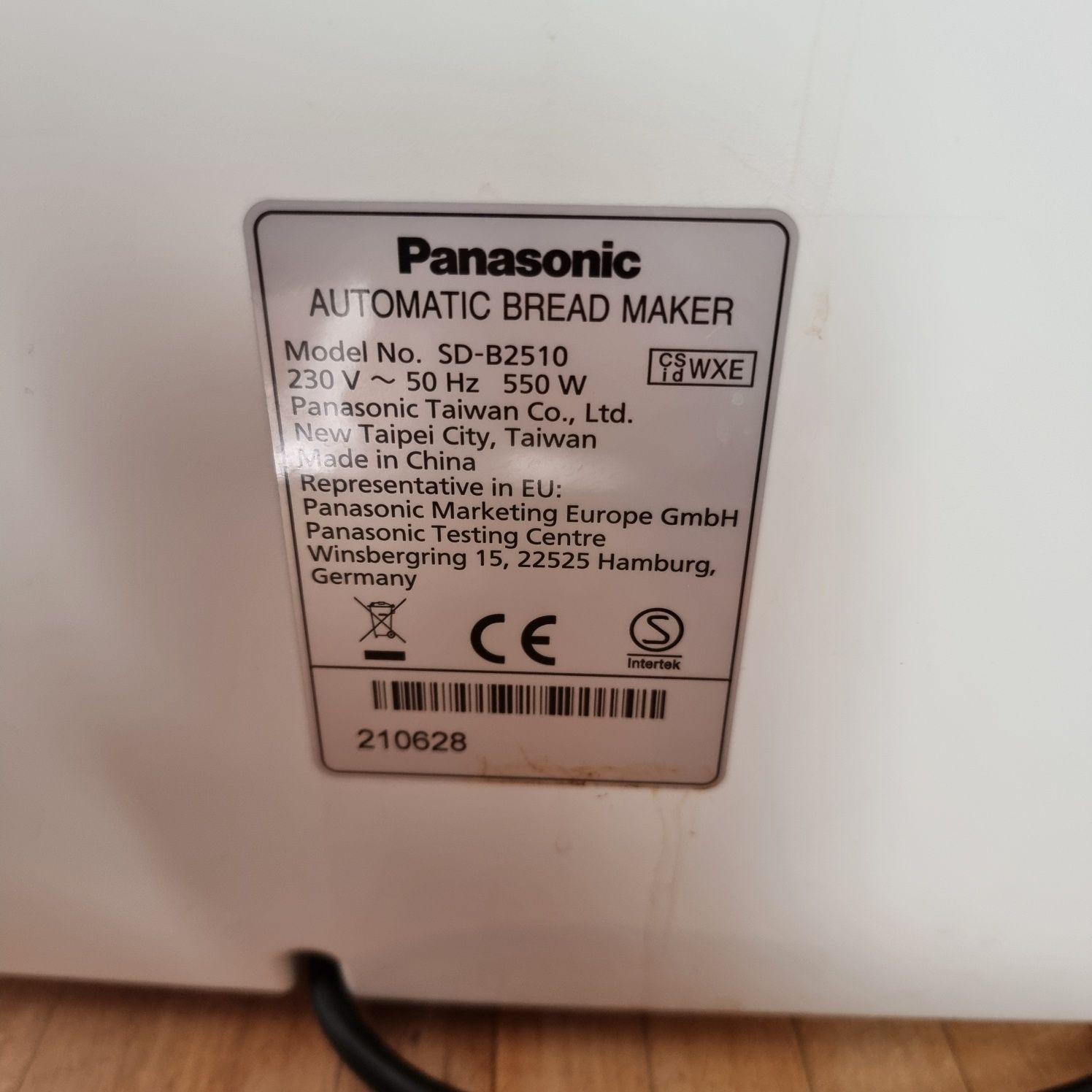 Panasonic SD-B2510 wypiekacz do chleba