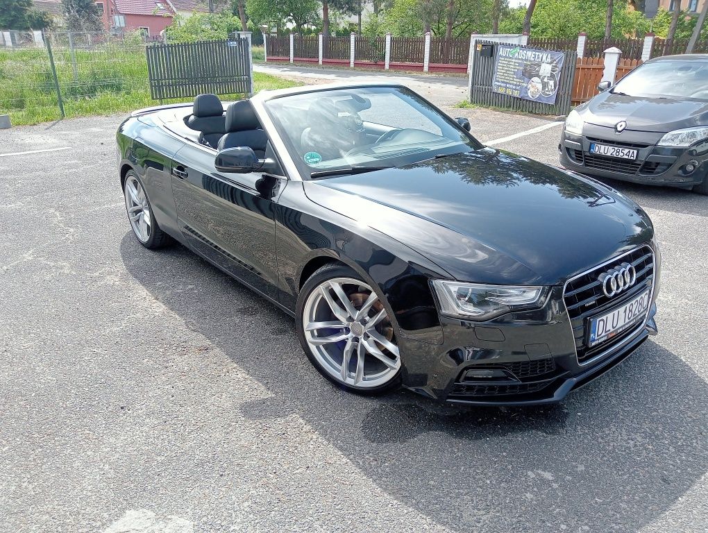 Audi A5 2.0TDI 190KM Cabrio czarny S line Quatro