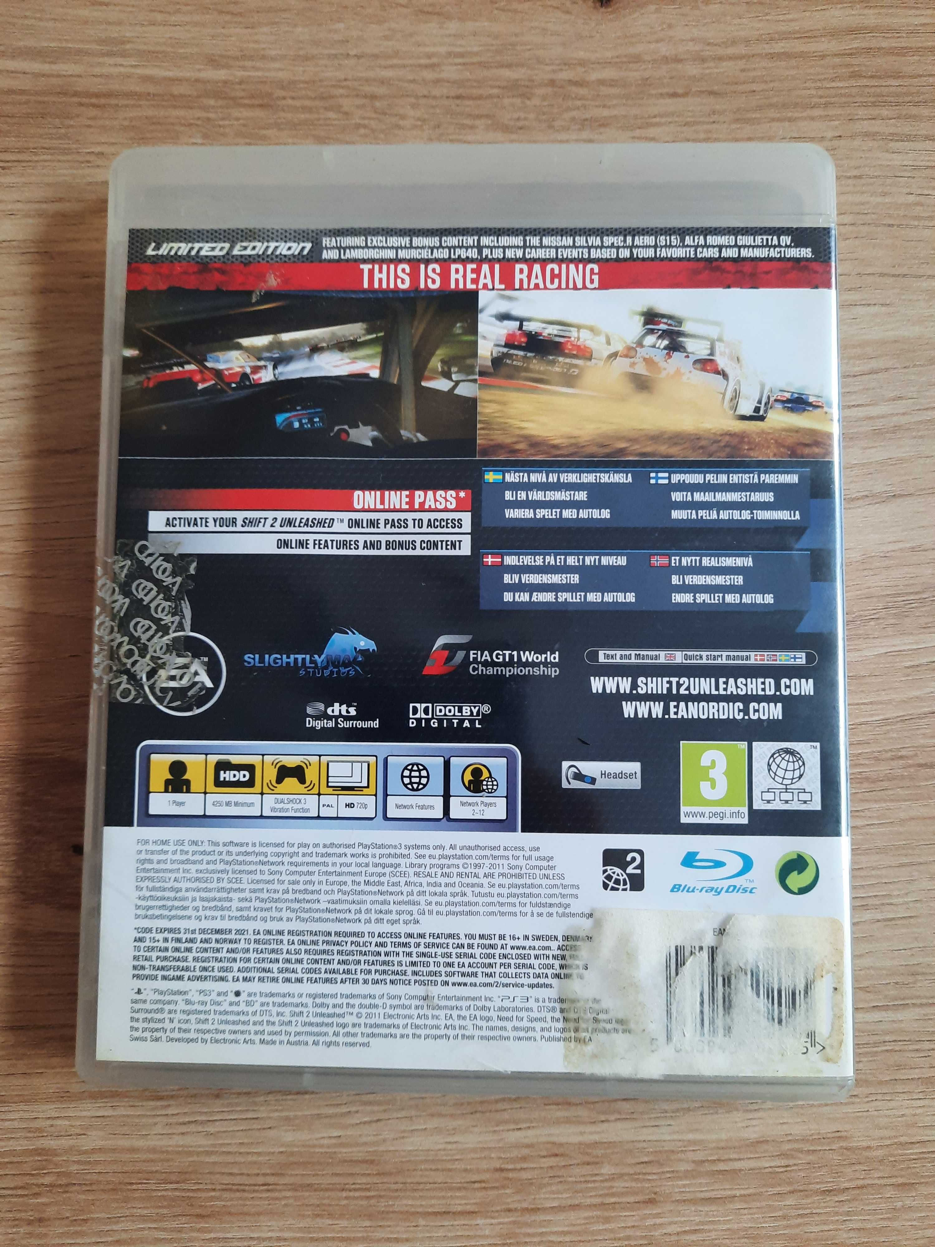 Need For Speed Shift 2 Unleashed PS3 (stan 5/6)
