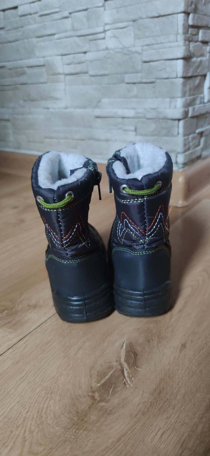 Deichmann śniegowce trapery kozaki buty zimowe r 24 + kurtka zimowa 98