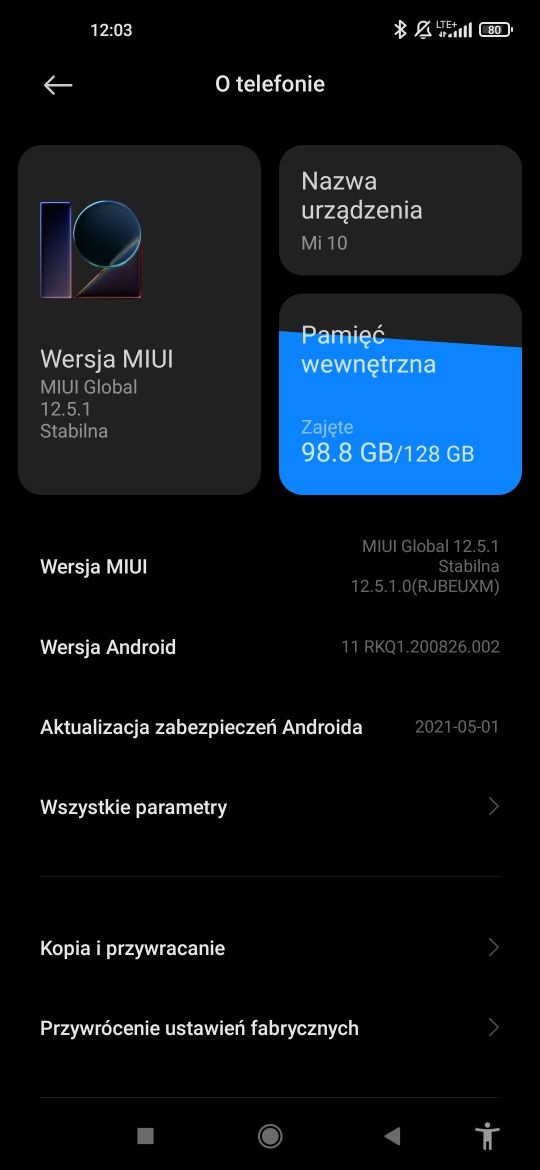 Xiaomi mi10 używany