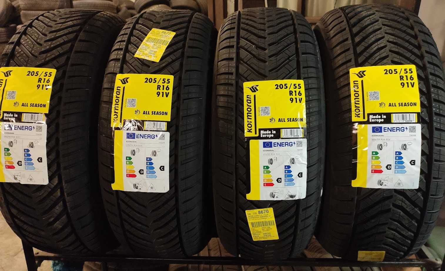 205/55R16 Kormoran cztery opony całoroczne