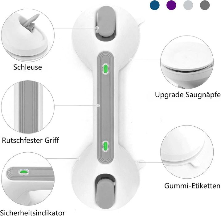 Uchwyt Wannowy na Przyssawki ze Wskaźnikiem/ przyssawka do płytek