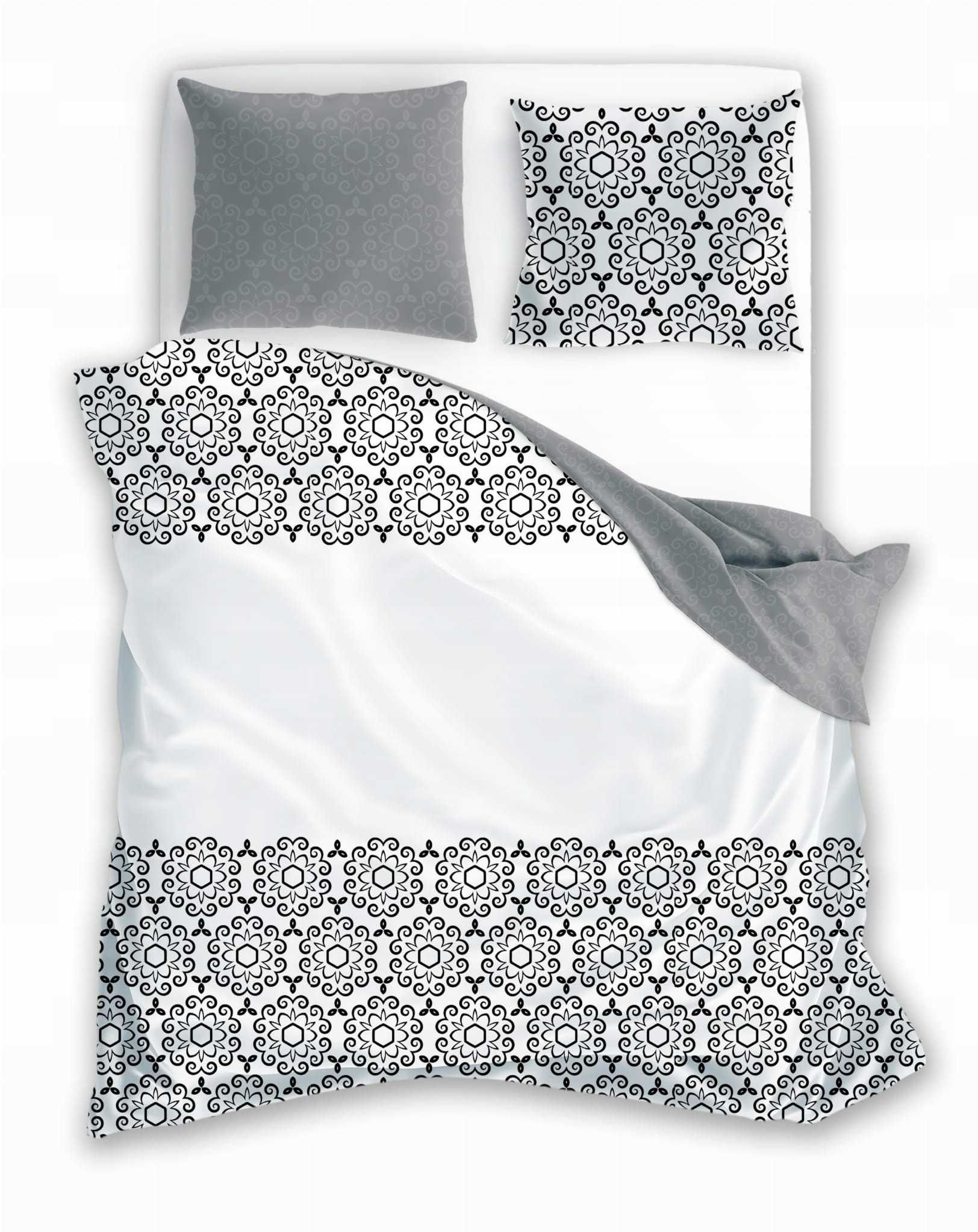 KOMPLET POŚCIELI GLAMOUR Bawełniana 140cm x 200cm 70cm x 90cm