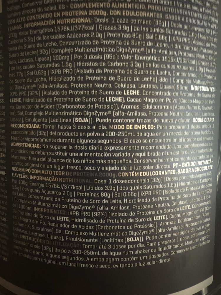 100% Whey Hydro Isolate Pro 2000g