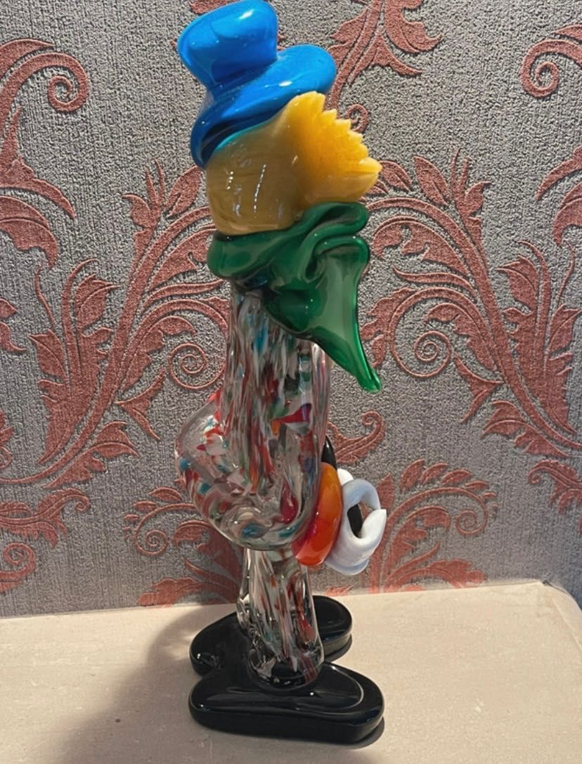 Palhaço vintage em cristal de Murano italiano