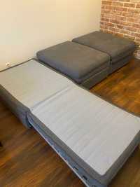 Sofa bezoparciowa, 3-osobowa, 100x235 cm przed rozłożeniem