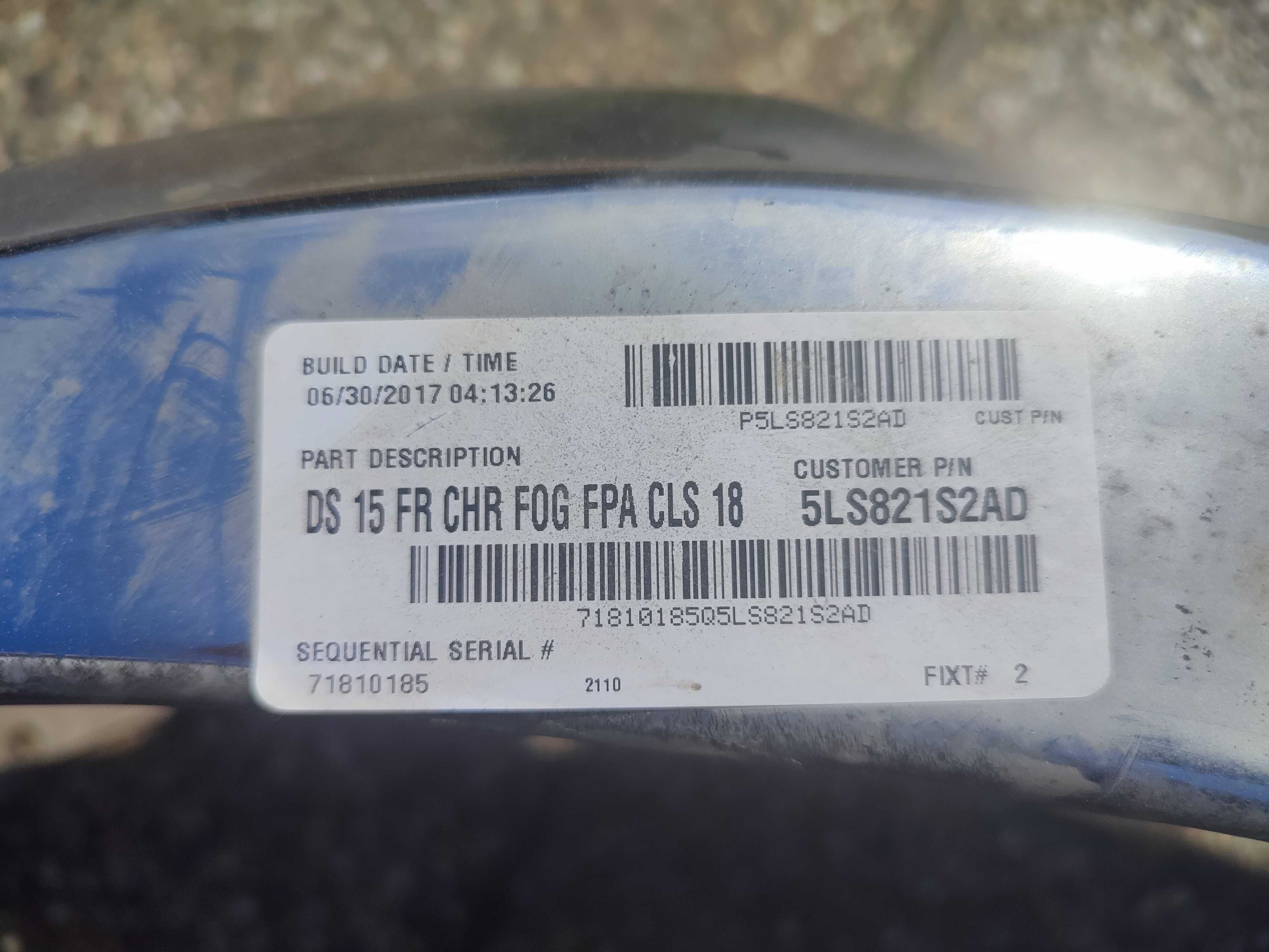 Dodge Ram 2013-18 zderzak przedni chrom PDC