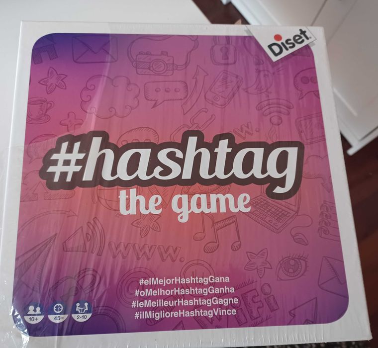 Jogo Hashtag - Diset - 10+ anos - Novo (várias línguas)