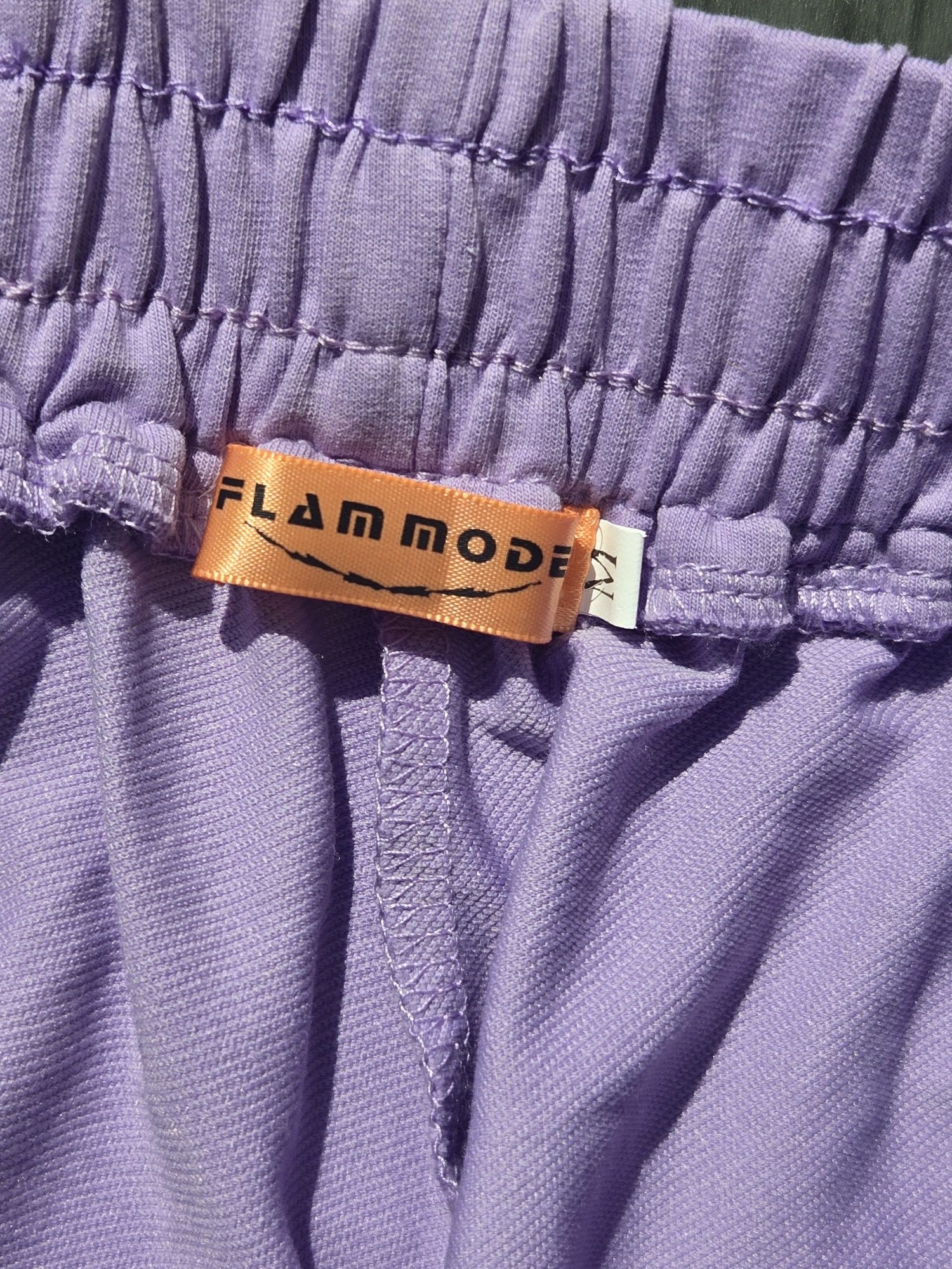 Fioletowe spodnie Flam Mode M bawełniane