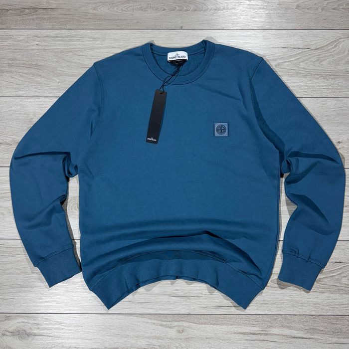 НОВА Кофта Світшот Стон Айленд Stone Island Badge Logo Бірюзовий, L