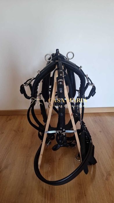 Arreios De Atrelagem C/ Coelheira e Engate Rápido - Pónei - NOVOS