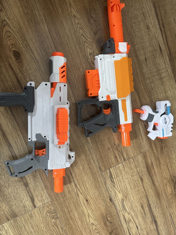 Nerf mix 3 recon, mediator i mini postolet