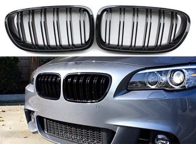 Ноздри BMW F10 / F11 / Двойные одинарние черные глянцевые ноздри