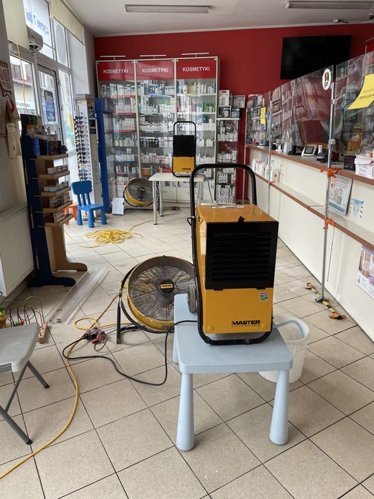 Osuszanie/Wynajem sprzętu,nagrzewnice,osuszacze, wentylatory, przewody