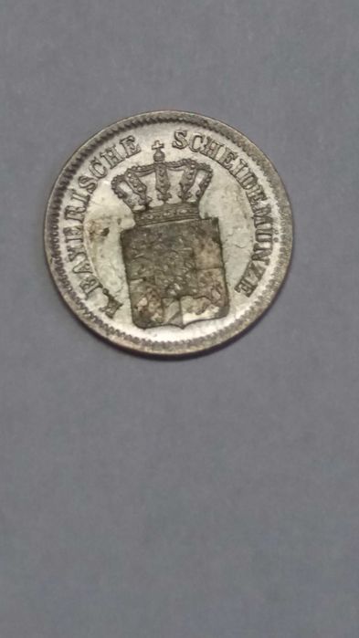 L Xp, M680 , 1 kreuzer 1871 srebro Bayern  wyprzedaż starocie