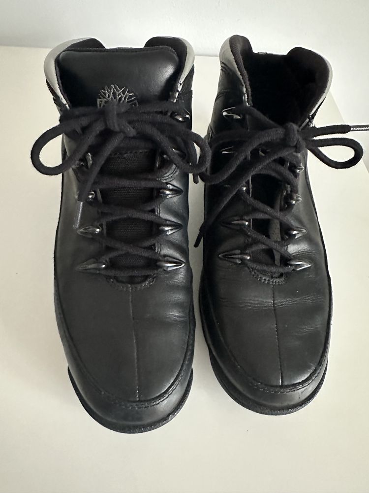 Czarne męskie buty zimowe skórzane skóra naturalna 42 Timberland