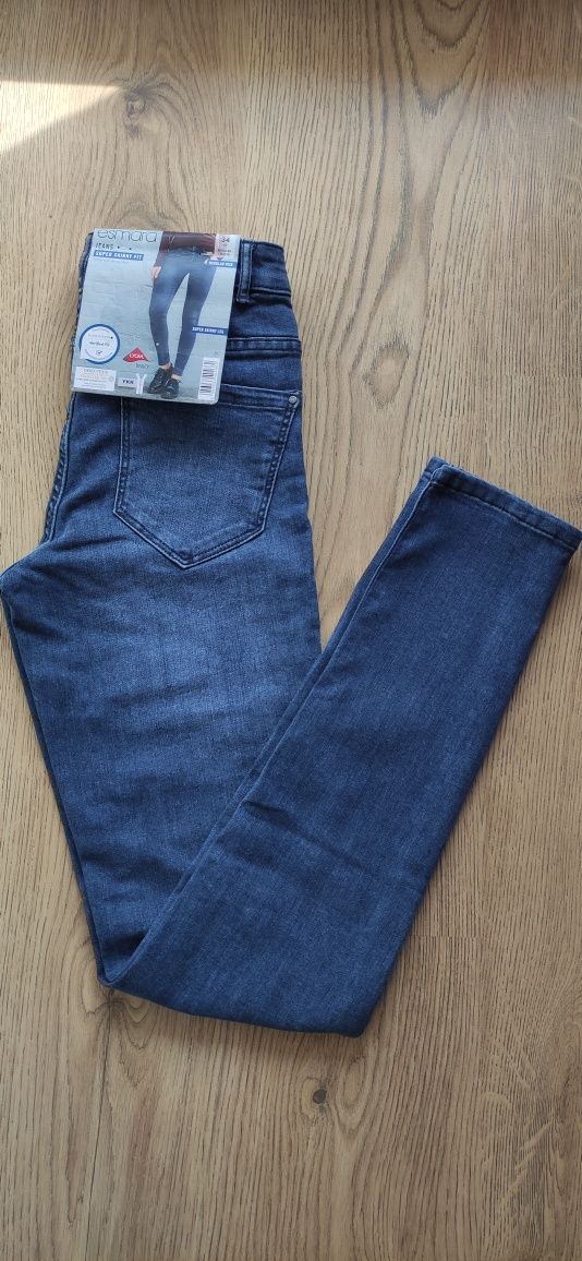 Nowe jeansy damskie super skinny fit 34 esmera