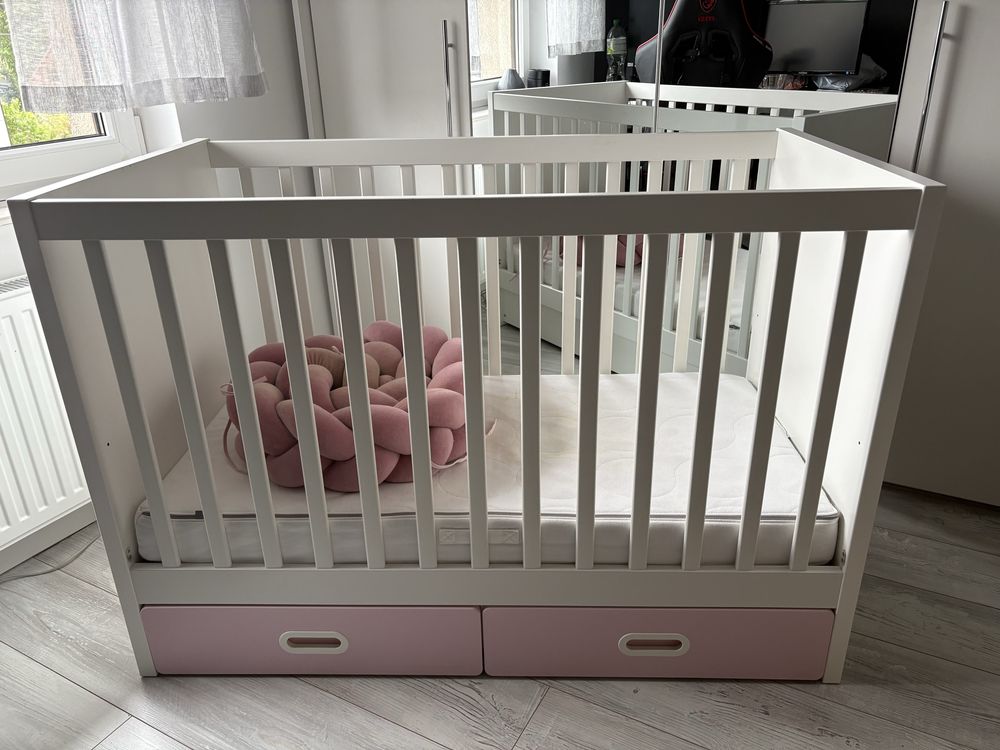 Łóżeczko niemowlęce Ikea plus materac