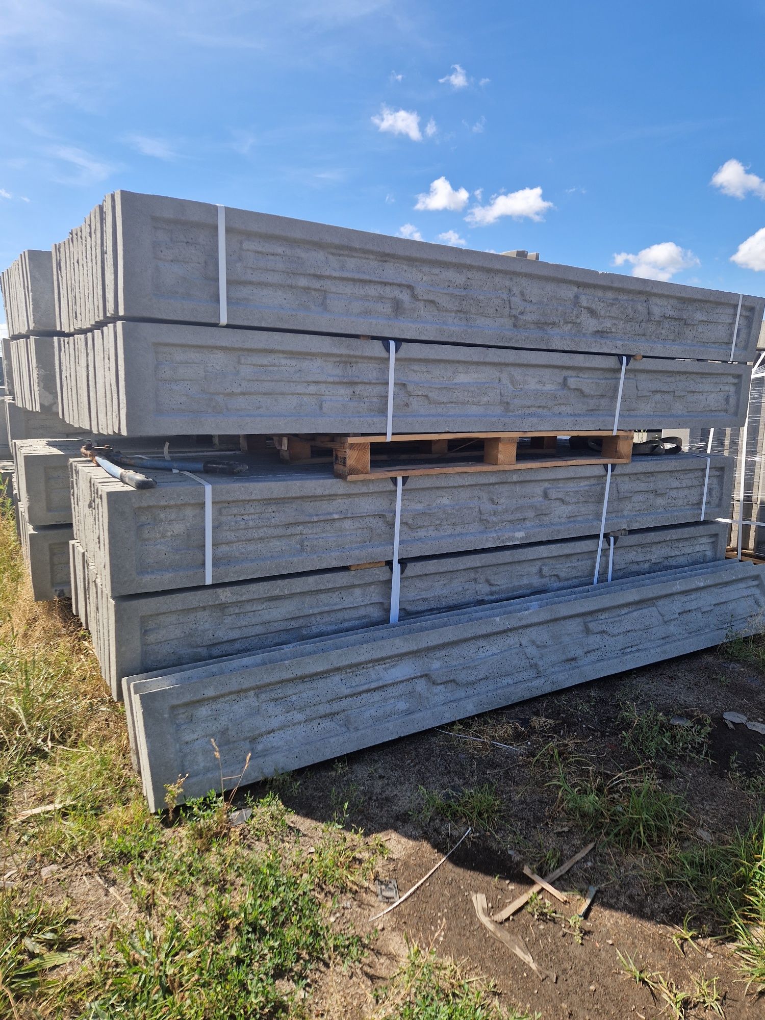 Ogrodzenie betonowe, panelowe 3 D