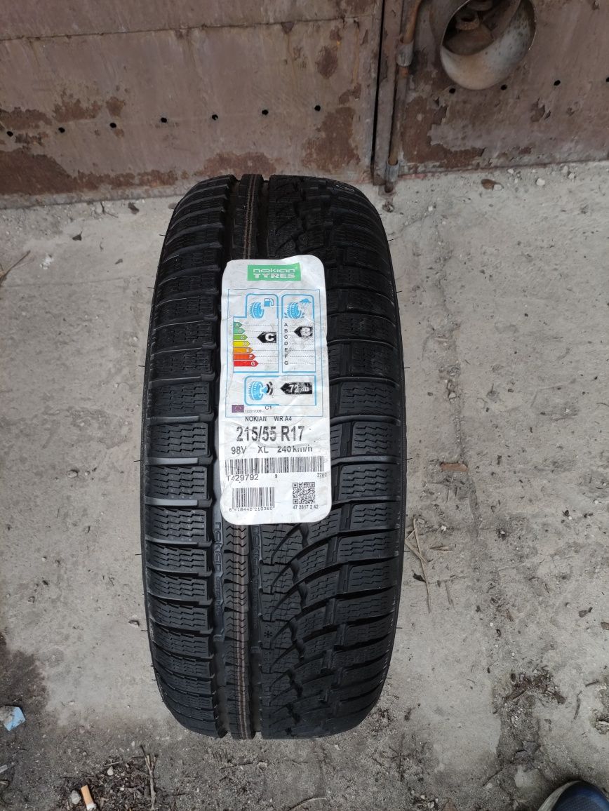 1x nowa opona 215/55/17 nokian WR A4 2017r