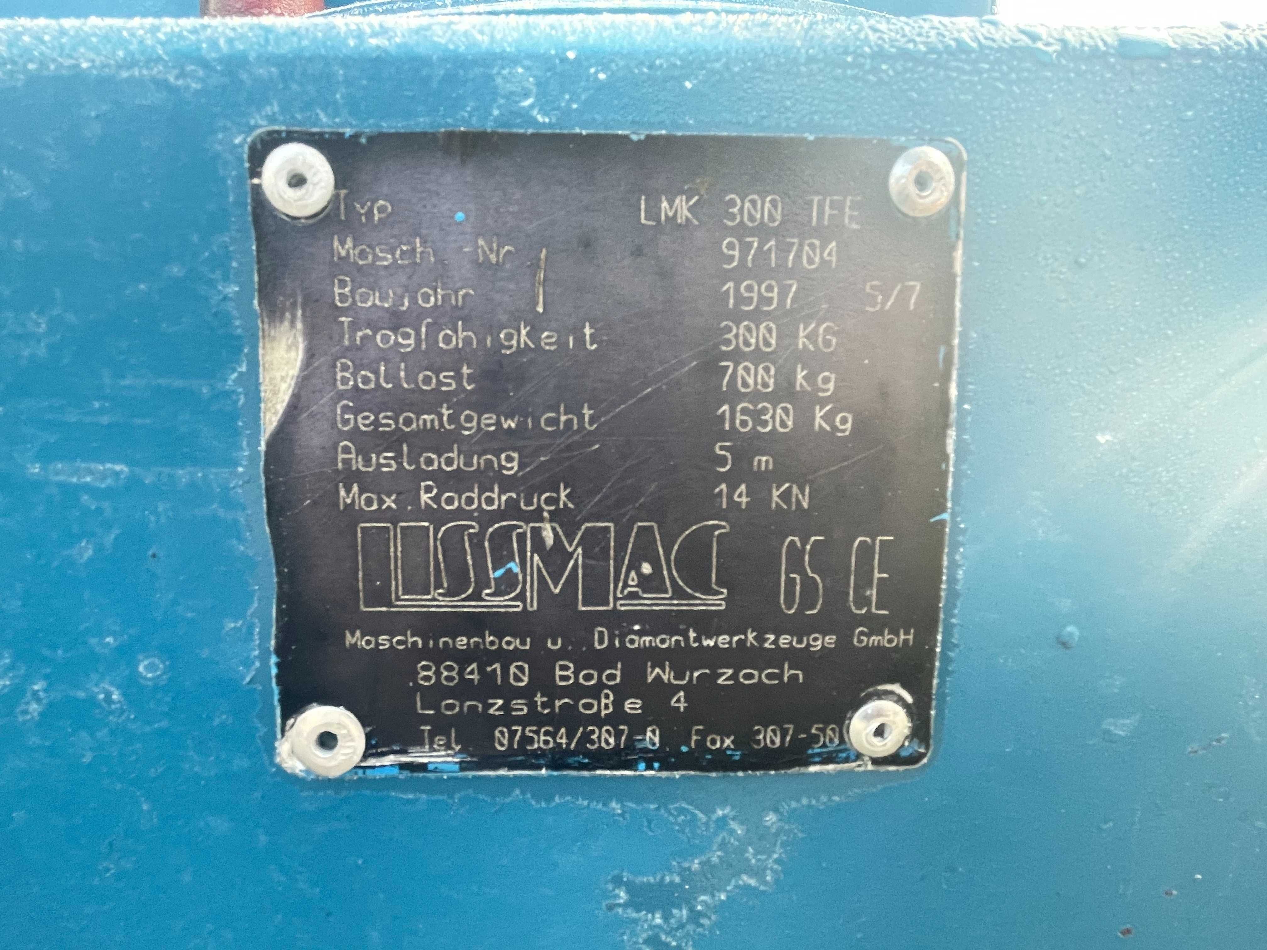 Minidźwig Dźwig LISSMAC LMK 300 TFE minikran żuraw budowlany