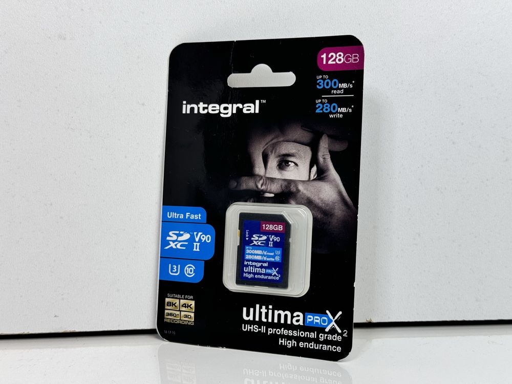 Карта пам'яті Integral UltimaPro SD-карта UHS-II 128 Гб V90 до 300 Мб