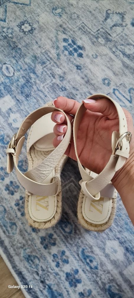 Sandały Zara nowe espadryle na koturnie rozmiar 36