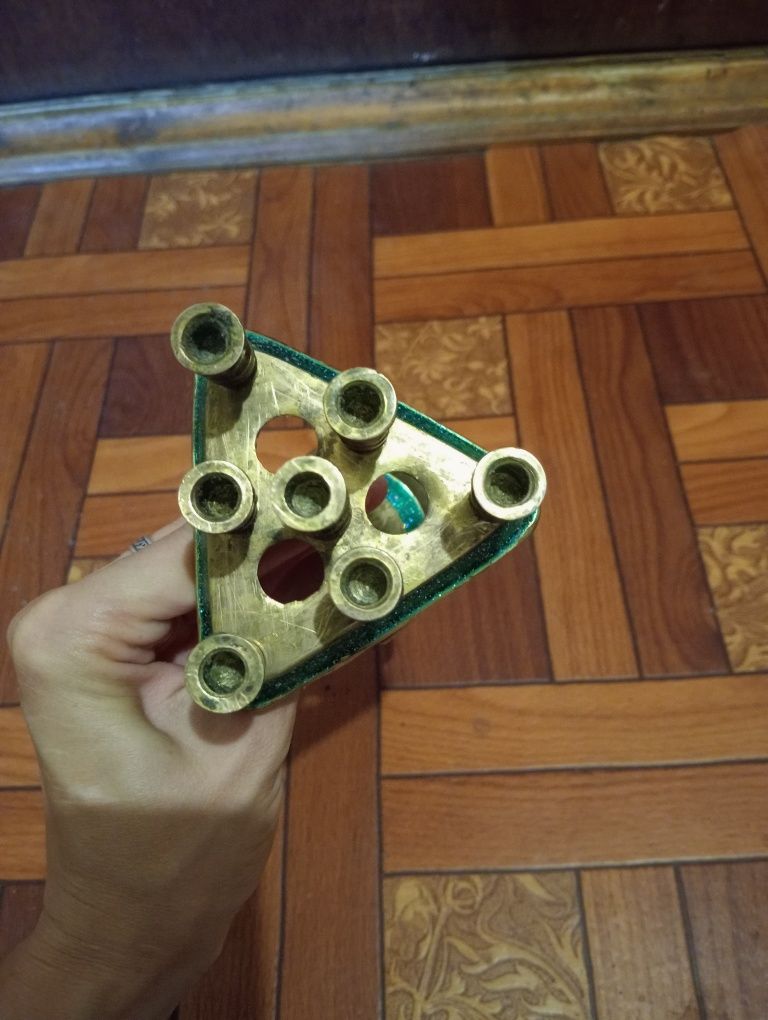 Подсвечник латуневый