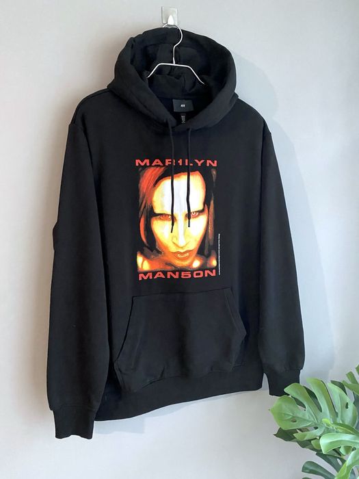 H&M Marlyn Manson чоловіча кофта на флісі, чоловіче худі на флісі р. М