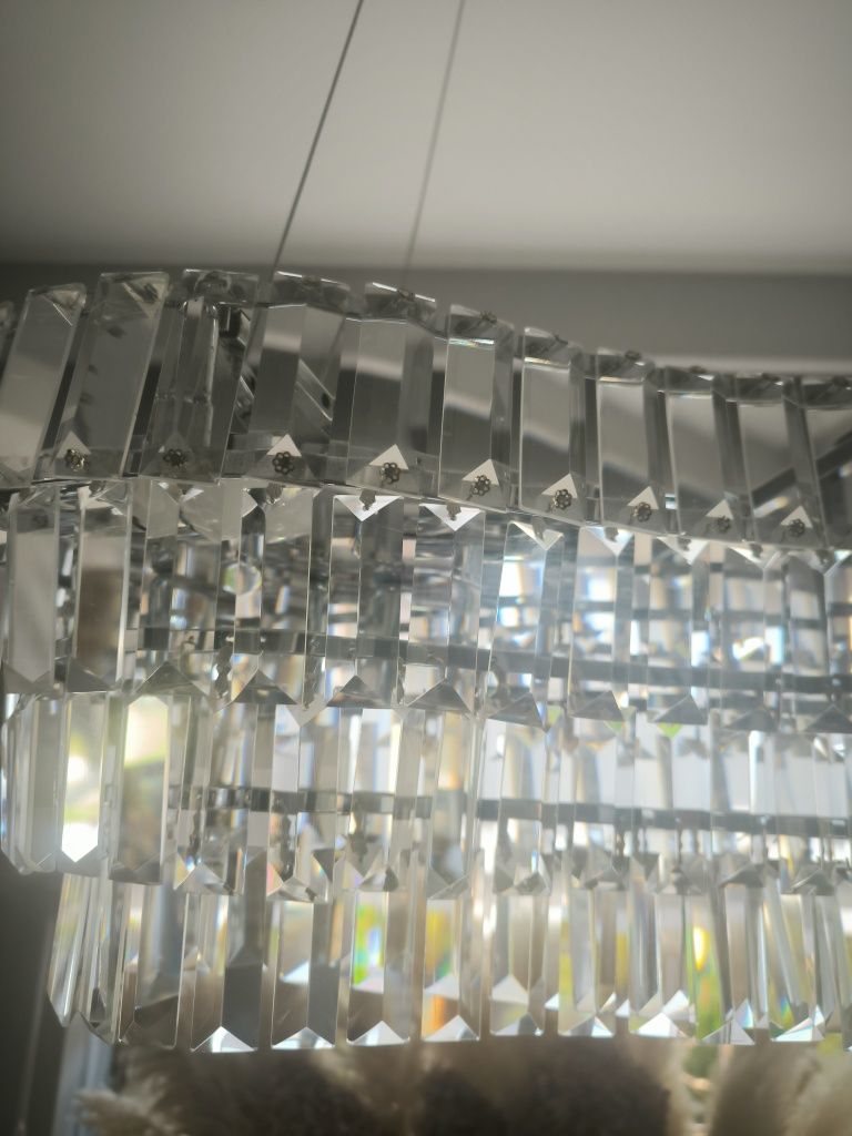 Żyrandol lampa z kryształkami Glamour