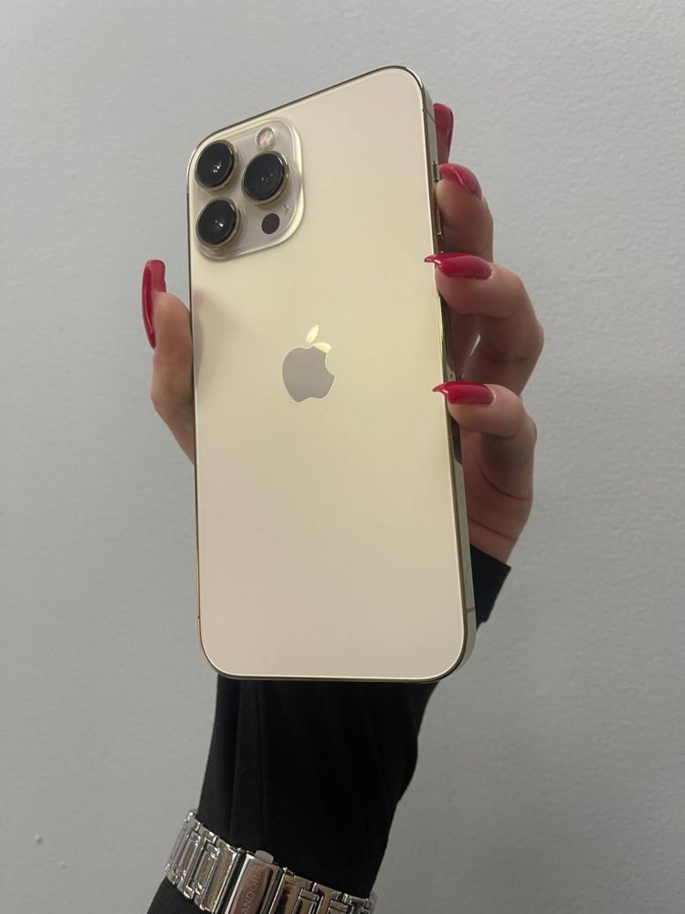 Used iPhone 13 Pro Max 128gb Gold R-sim, no face
