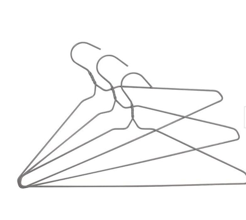 250 wieszaków metalowych na ubrania