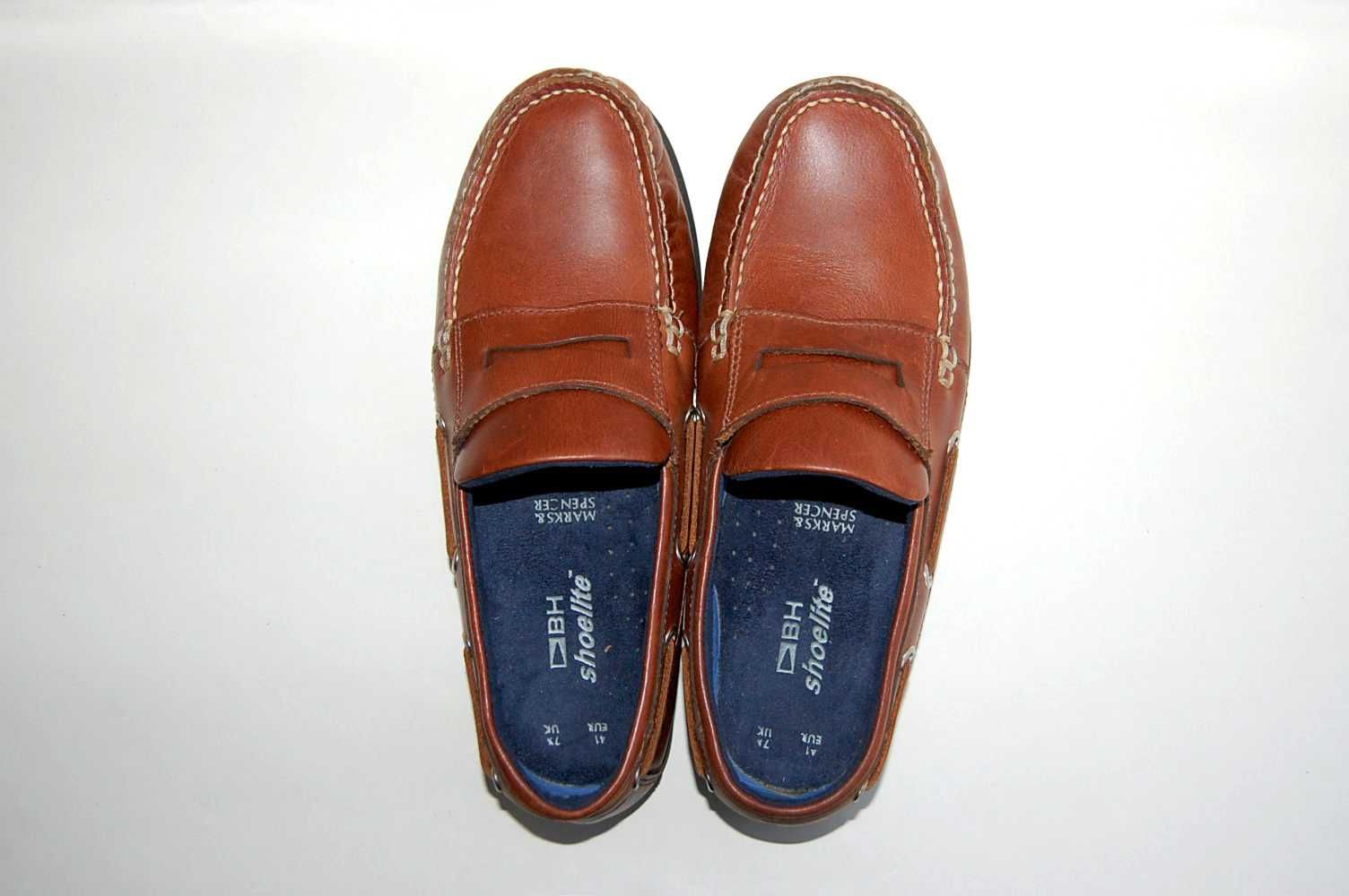 Мокасины топсайдеры MARKS & SPENCER р.40-41 original