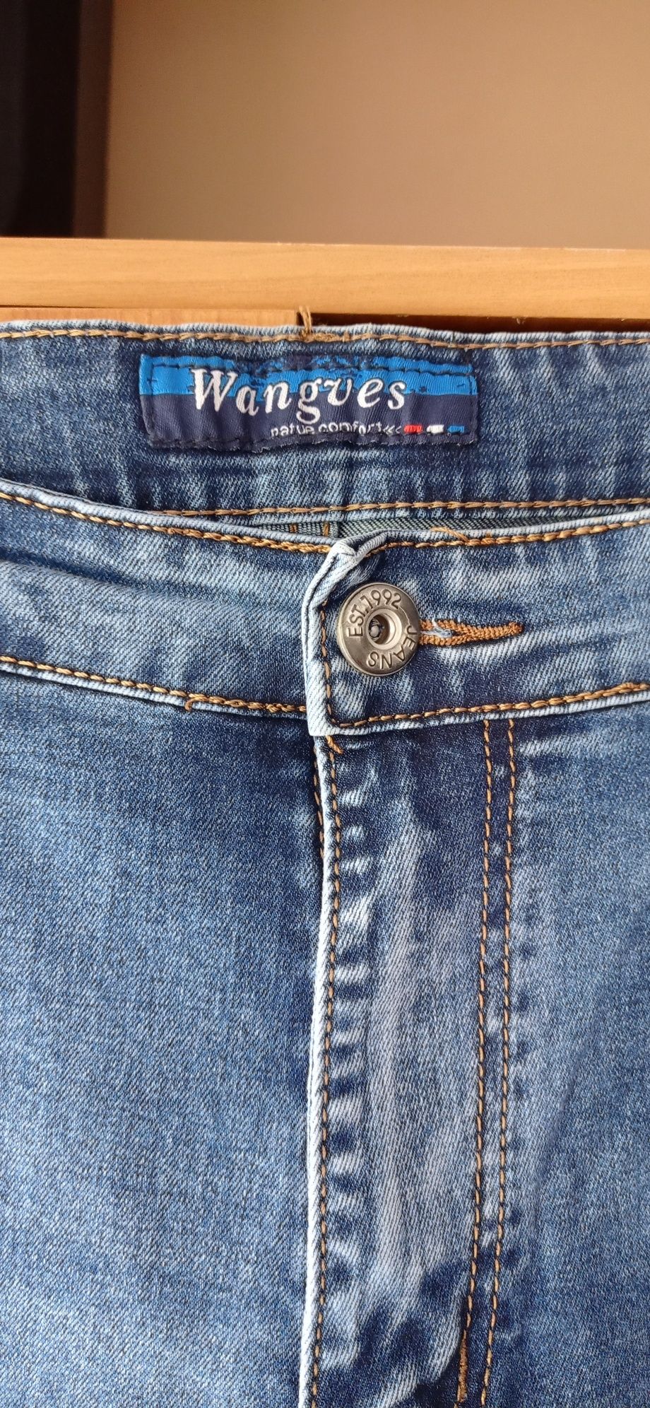 Spodnie Jeans Męskie W 37 L 32 Obwód w pasie 94cm
