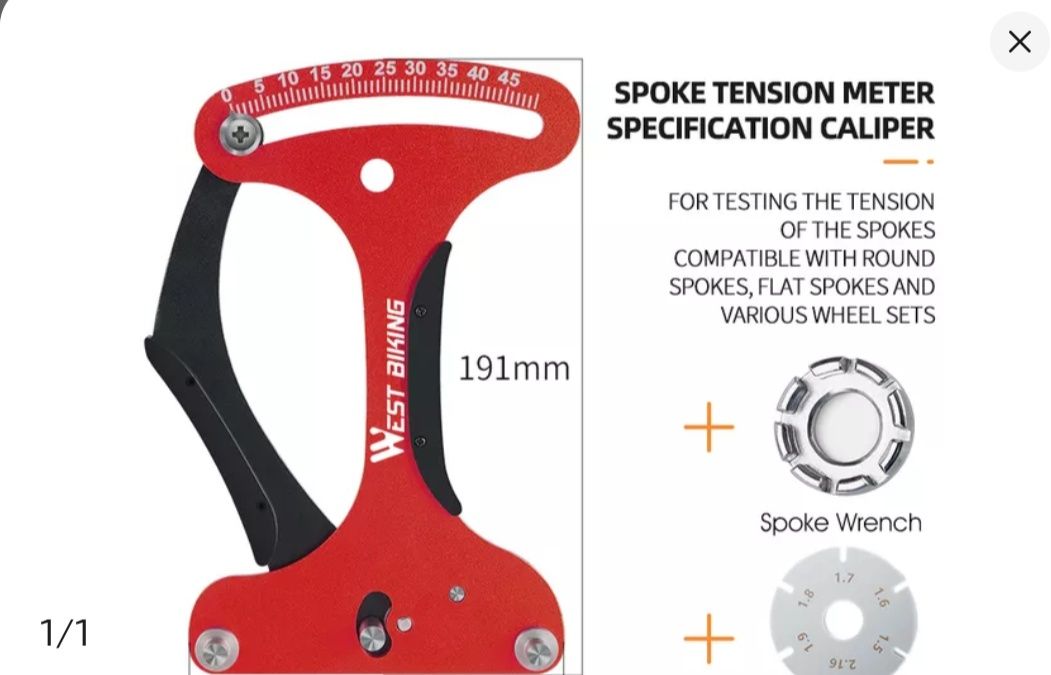 Продам инструмент измерения натяжения для спиц Танзометр West Biking