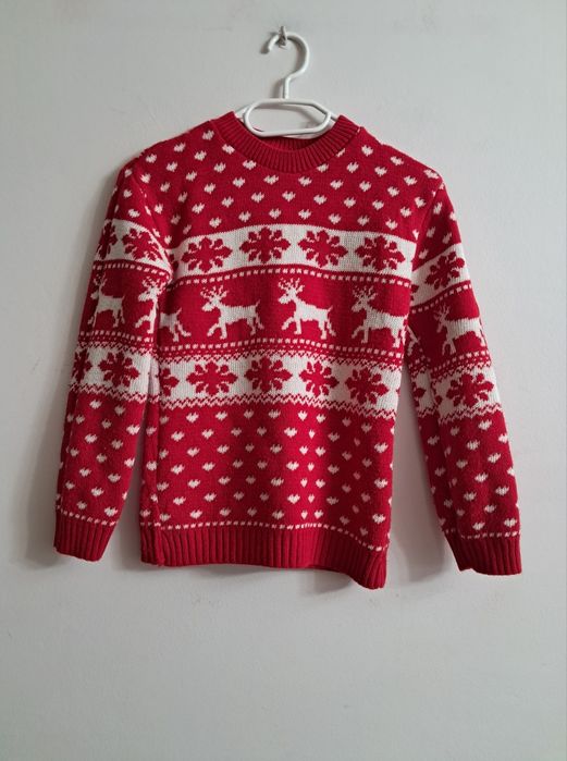 Sweterek świąteczny -   134/140  (wymiary w opisie)