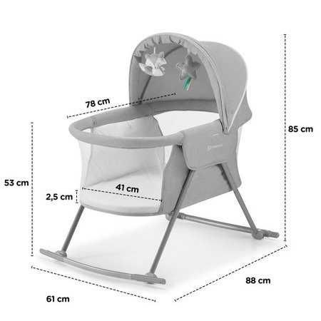 ODBIÓR OSOBISTY Kinderkraft LOVI Łóżeczko/Kołyska Beige *NOWE*