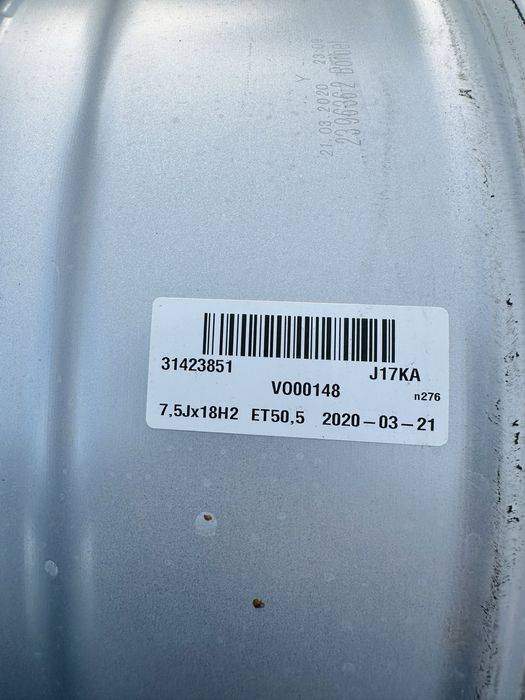 Диски легкосплавні 5/108 R18 Volvo XC-60 7.5J ET-50.5