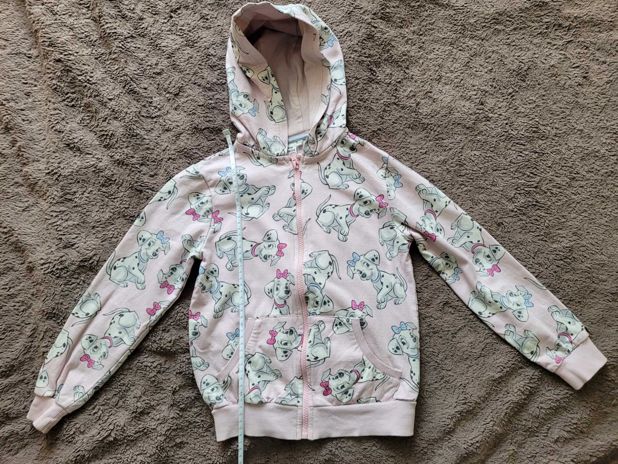 Dziewczęca bluza z kapturem "101 dalmatyńczykow" r. 134