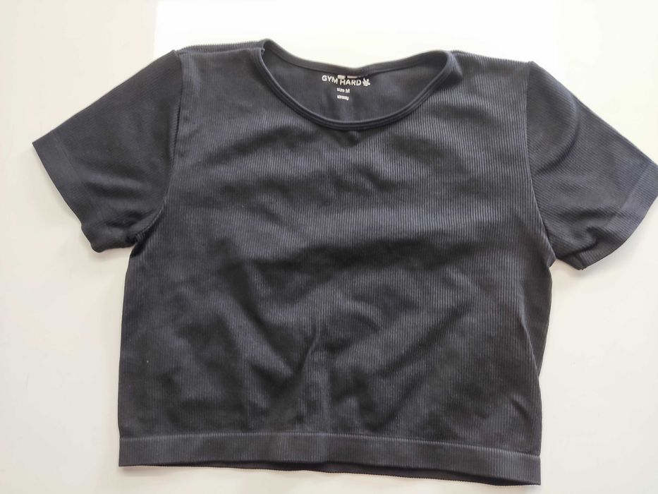 Crop top Gym Hard czarny 38/M