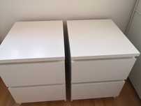Szafki nocne Ikea Malm białe
