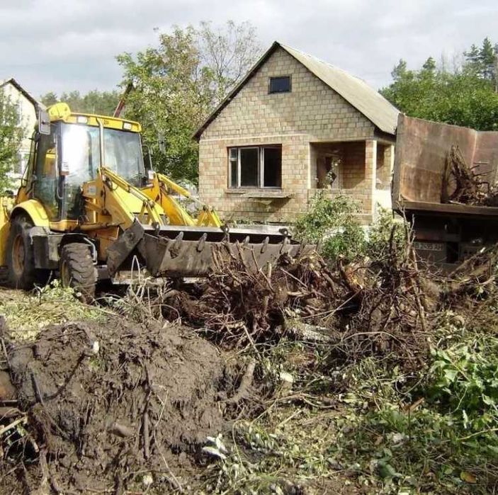 Услуги Экскаватор +Камаз Демонтаж Фундамент планировка Вывоз мусора