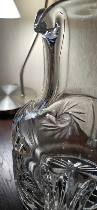Вінтажний богемський кришталевий графін із 90-х