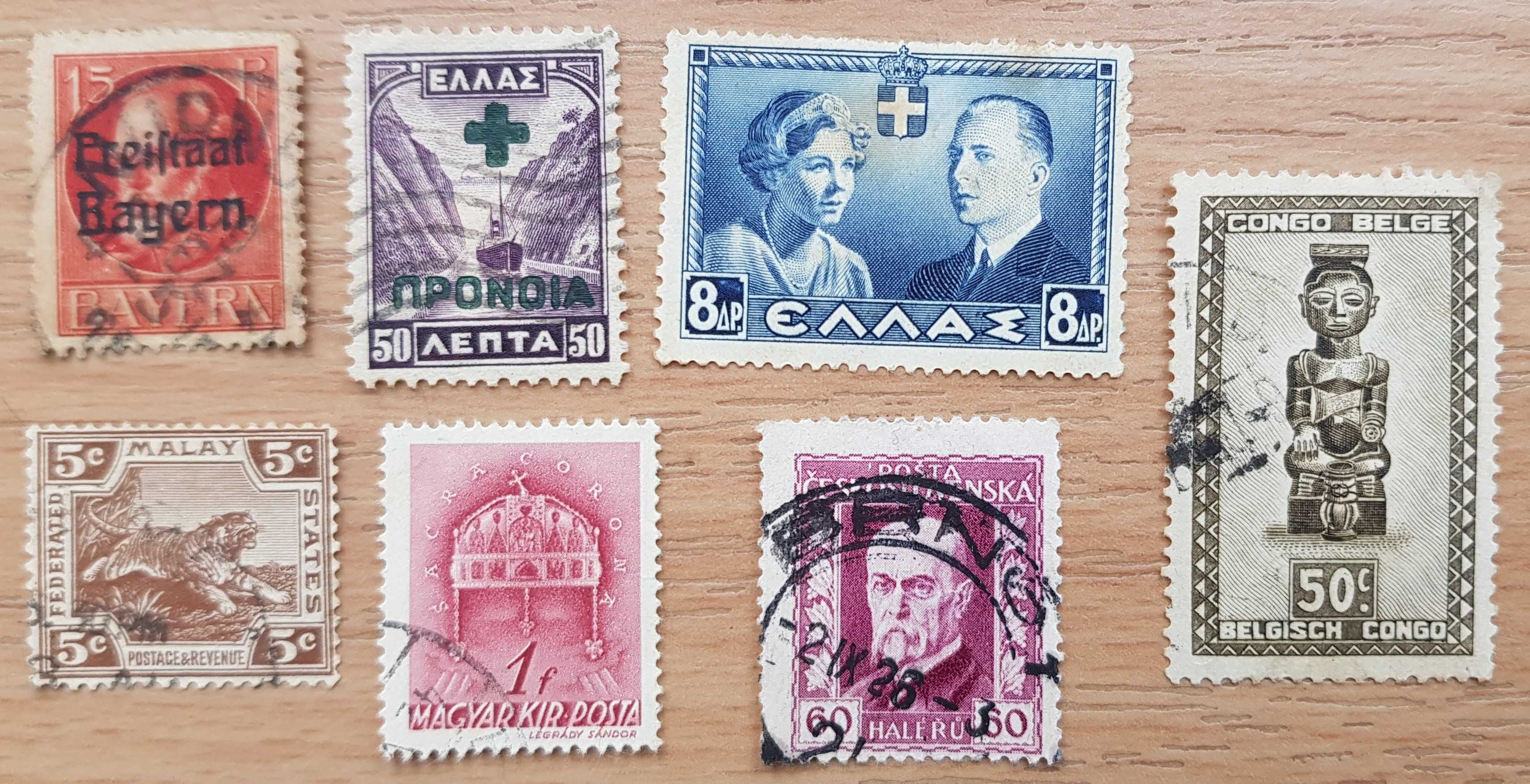 Старые почтовые Марки разных времён и народов