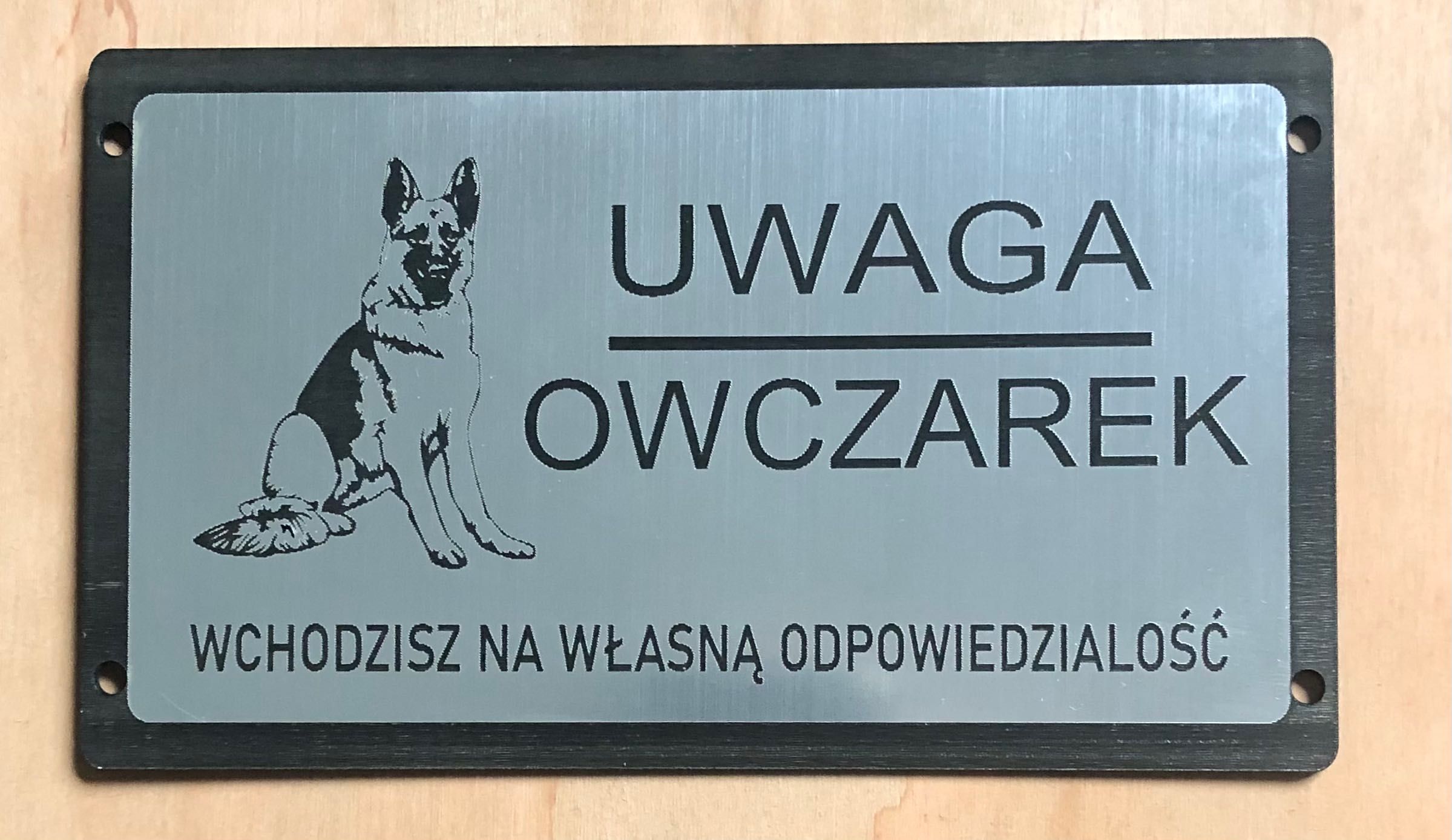 Tabliczki ostrzegawcze