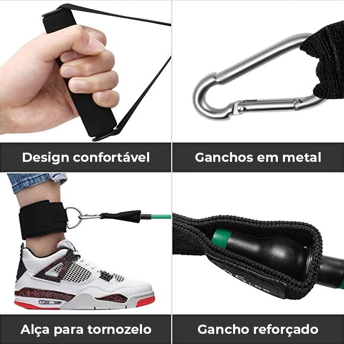 Kit de Elásticos Adonis | Bandas elásticas de Resistência em Latex